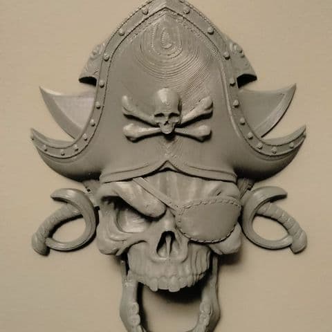 Pirate skull plaque (2023)